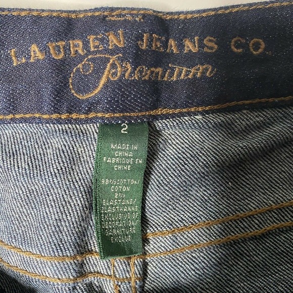 Ralph Lauren Jeans Co Dark Wash Straight Flare Leg Denim Pants Womens Size 2 - Picture 6 of 10